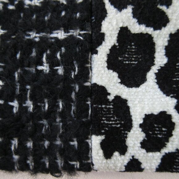 NWT Alice + Olivia Clyde in Black & White Patchwork A-line Mini Shift Dress 8 - Picture 6 of 7